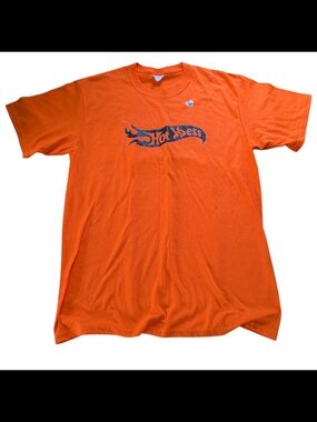 Hot Mess Orange Graphic Short Sleeve Tee - Women